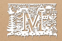 Christmas alphabets M SVG Product Image 1