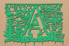 Christmas alphabets A SVG Product Image 2