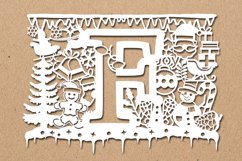 Christmas alphabets F SVG Product Image 2