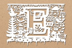 Christmas alphabets E SVG Product Image 2
