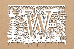 Christmas alphabets W SVG Product Image 1