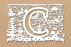 Christmas alphabets C SVG Product Image 2