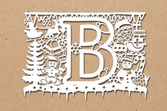 Christmas alphabets B SVG Product Image 1