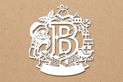 Christmas Santa Elements SVG Letter B Product Image 1