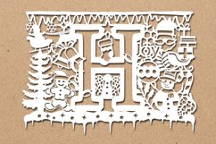 Christmas alphabets H SVG Product Image 1