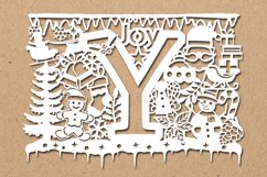 Christmas alphabets Y SVG Product Image 1