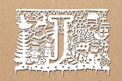 Christmas alphabets J SVG Product Image 1