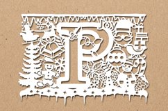 Christmas alphabets P SVG Product Image 1