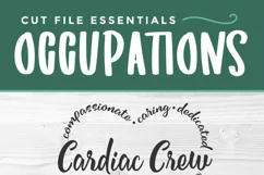 Your cardiac crew will love this super cute Cardiac Crew heart design - create a shirt or tote bag gift with your cricut or silhouette
