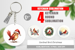 Cardinal Christmas Bird Keychain Product Image 1