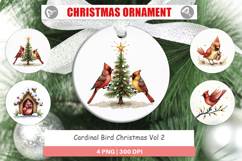Cardinal Christmas Bird Ornament Product Image 1