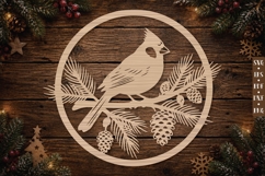 Cardinal Bird Ornament SVG Product Image 1