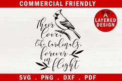 Christmas cardinal bird quote SVG,Cardinal bird memorial SVG Product Image 1