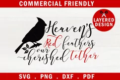 Christmas cardinal bird quote SVG,Cardinal bird memorial SVG Product Image 1