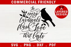 Christmas cardinal bird quote SVG,Cardinal bird memorial SVG Product Image 1