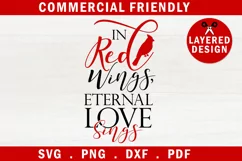 Christmas cardinal bird quote SVG,Cardinal bird memorial SVG Product Image 1