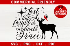 Christmas cardinal bird quote SVG,Cardinal bird memorial SVG Product Image 1