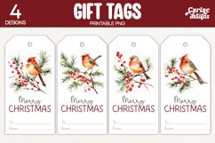 cardinal gift tags