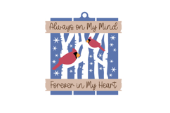 Cardinal Memorial SVG Laser Cut Design Product Image 2
