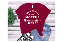 Bella Canvas 3001 Multi Color T-Shirt Mockup PSD Product Image 7
