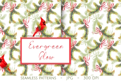 Cardinal Pine Festive Seamless Patterns Product Image 1