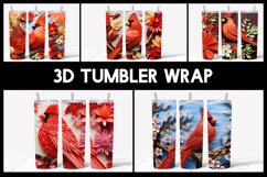 7 3D Cardinal Tumbler Sublimation |3D Tumbler Wrap Product Image 1