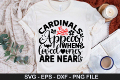 Cardinals appear when loved ones - Christmas SVG Design Product Image 1