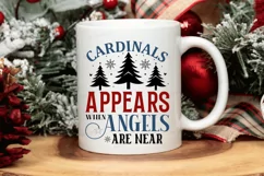 Cardinals Appears When Angels SVG , Christmas SVG Design Product Image 2