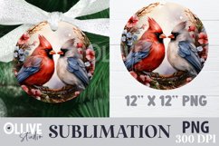 Cardinals Sublimation Christmas PNG Product Image 1