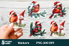 Christmas stickers PNG bundle | Printable Christmas stickers Product Image 6