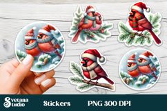 Christmas stickers PNG bundle | Printable Christmas stickers Product Image 7