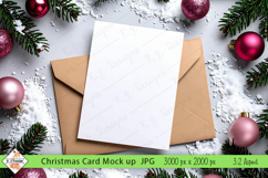 Christmas card mock up background jpg Product Image 1
