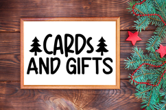 Cards and Gifts Sign SVG, Farmhouse Christmas Sign Product Image 3