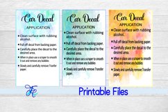 Car Decal Care Cards Product Image 1