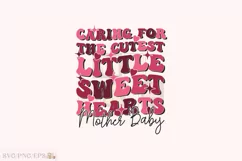 Mother Baby Nurse Valentine SVG Design T-shirt Design Product Image 1