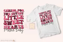 Mother Baby Nurse Valentine SVG Design T-shirt Design Product Image 2