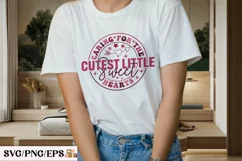 Retro Nursery Nurse Valentine SVG T-shirt Design Product Image 3