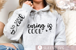 Caring is cool Sleeve PNG Design Product Image 1