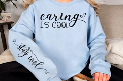 Caring is cool Sleeve Svg Design Product Image 2