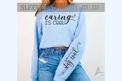 Caring is cool Sleeve Svg Design Product Image 1