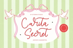 Carita Secret - Aesthetic Handwritten Product Image 1