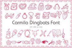Carmila Dingbats Font Product Image 1