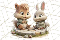 Woodland Carnival Clipart, Forest Animal Clip Art Product Image 3