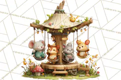 Woodland Carnival Clipart, Forest Animal Clip Art Product Image 4