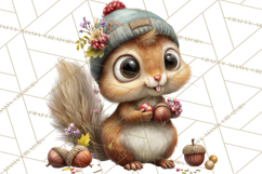 Woodland Carnival Clipart, Forest Animal Clip Art Product Image 2