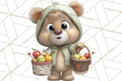 Woodland Carnival Clipart, Forest Animal Clip Art Product Image 3