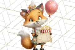 Woodland Carnival Clipart, Forest Animal Clip Art Product Image 4