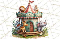 Woodland Carnival Clipart, Forest Animal Clip Art Product Image 5