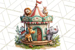 Woodland Carnival Clipart, Forest Animal Clip Art Product Image 5