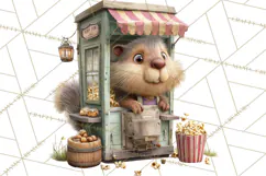Woodland Carnival Clipart, Forest Animal Clip Art Product Image 3